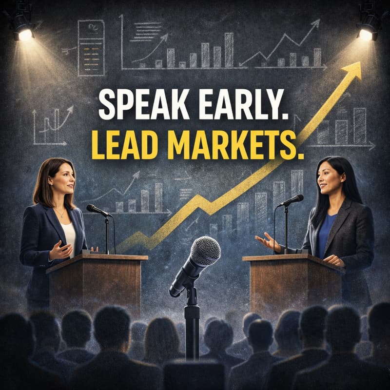 Cover Image for Speak Early. Lead Markets.