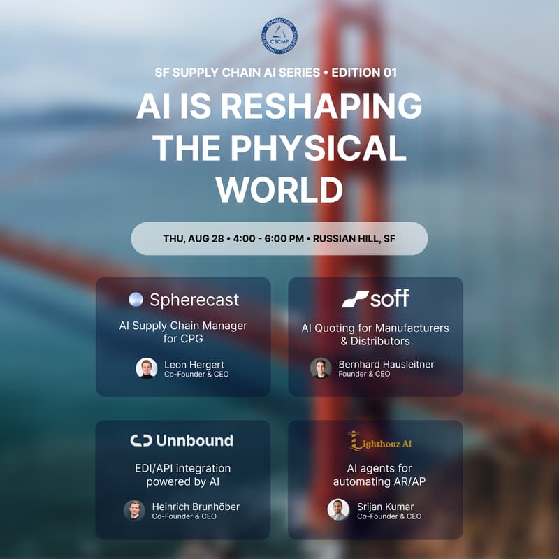 Cover Image for SF Supply Chain AI Series - CSCMP Roundtable