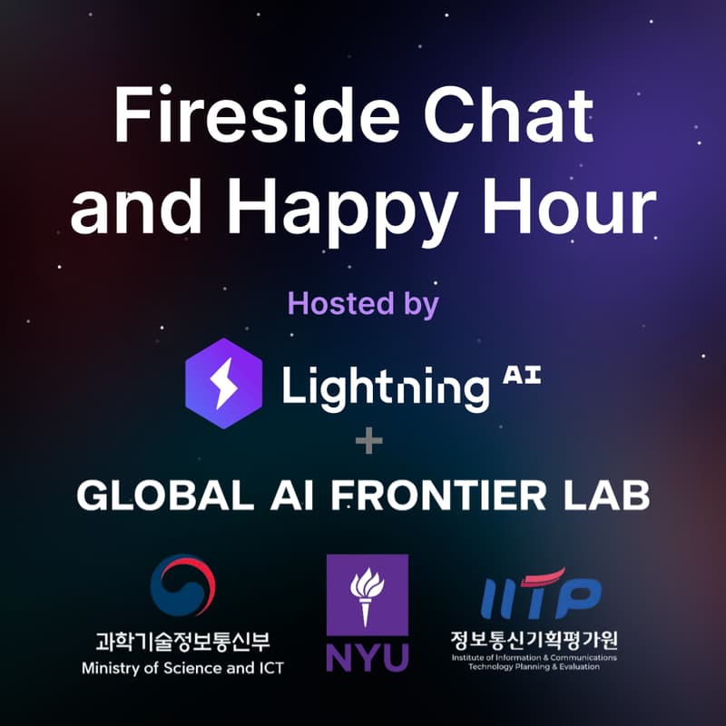 Cover Image for Lightning AI + Global AI Frontier Lab Fireside Chat and Happy Hour
