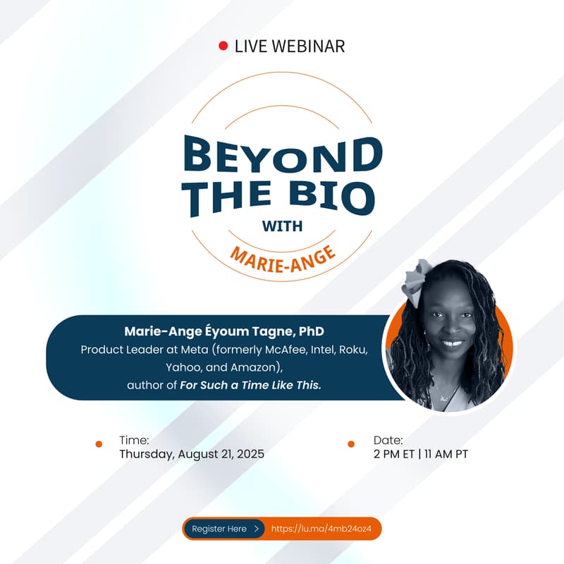 Cover Image for Beyond the Bio: with Marie‑Ange!