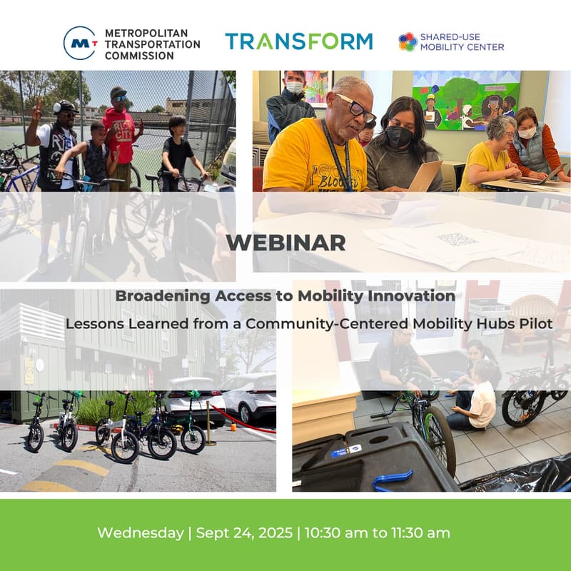 Cover Image for Webinar: Lessons Learned from a Community-Centered Mobility Hubs Pilot
