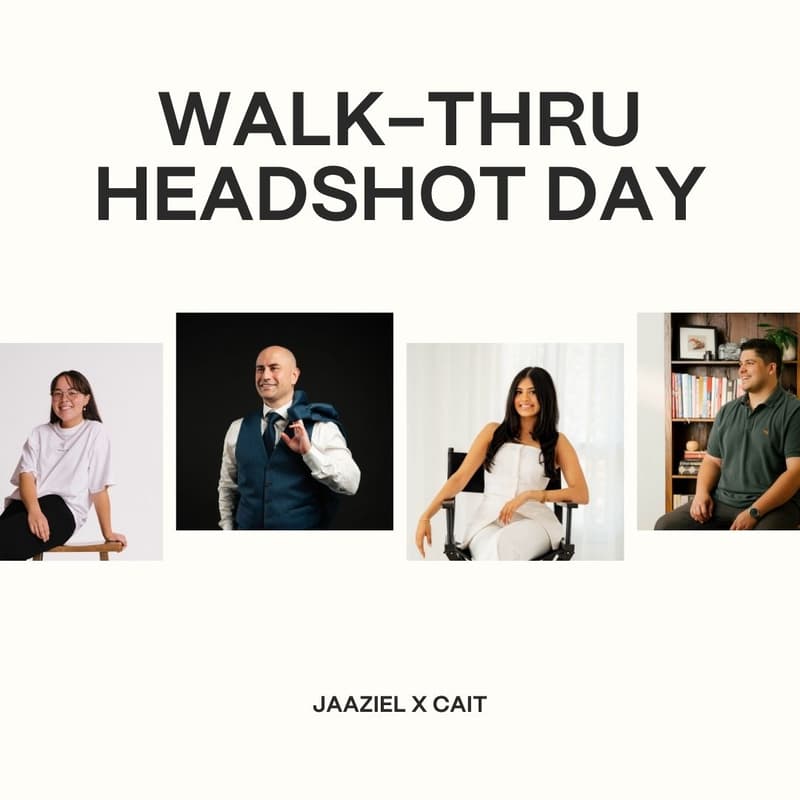 Cover Image for Walk-thru headshot day