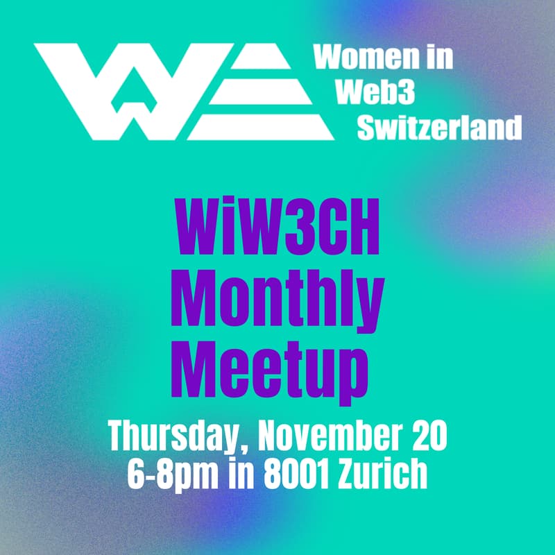 Cover Image for WiW3CH Monthly Meetup in November