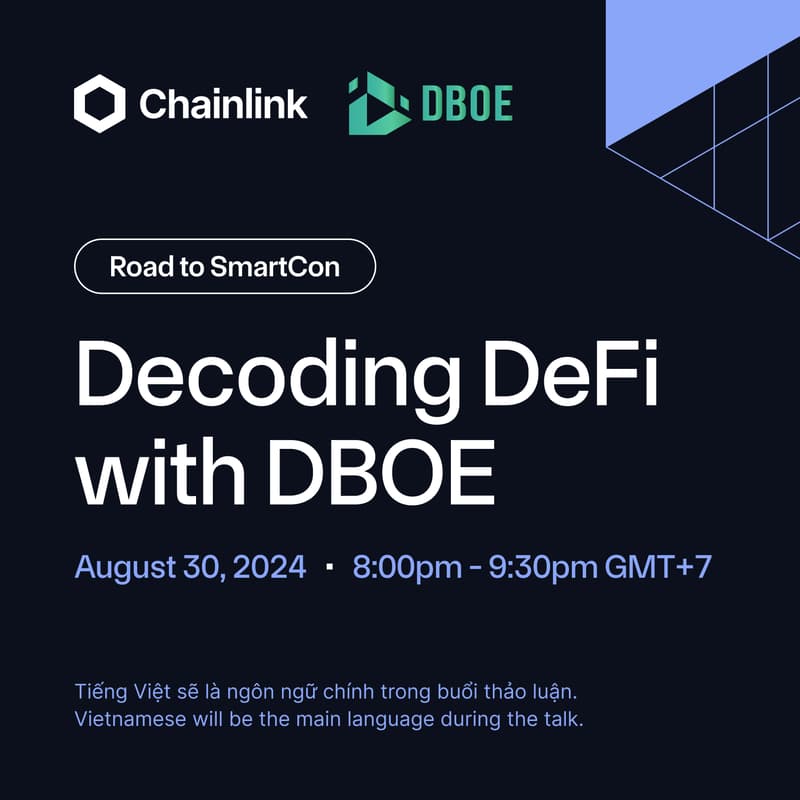 Cover Image for Road to SmartCon: Decoding DeFi with DBOE