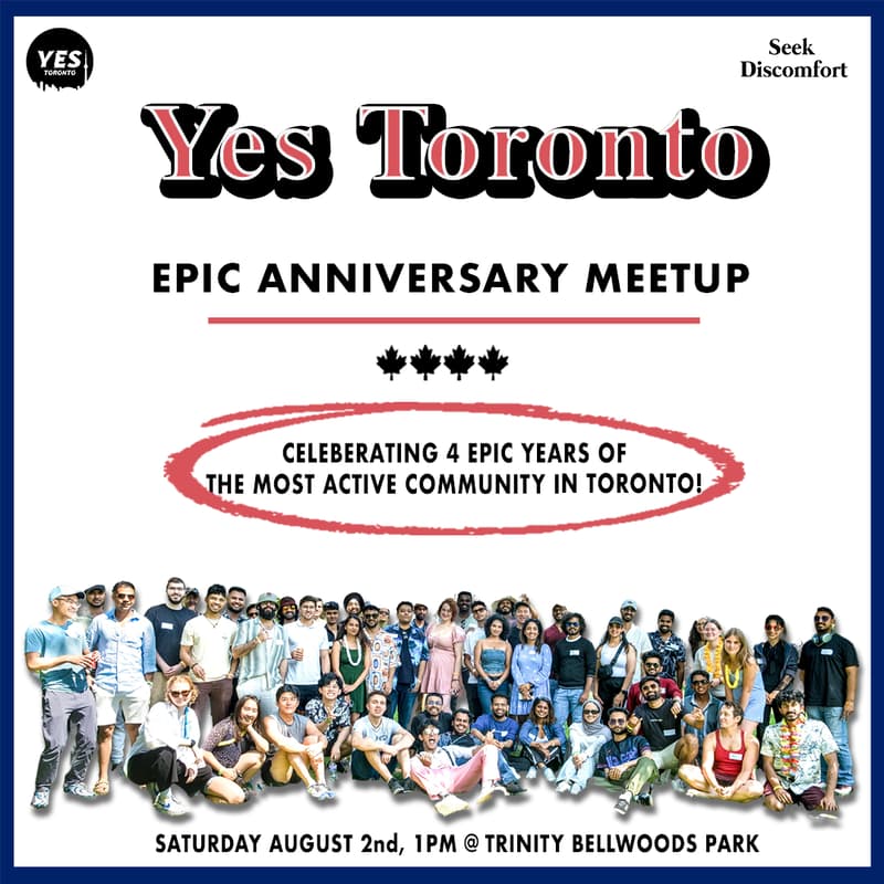 Cover Image for 4th Year Epic Meetup- Talk to 100+ Strangers