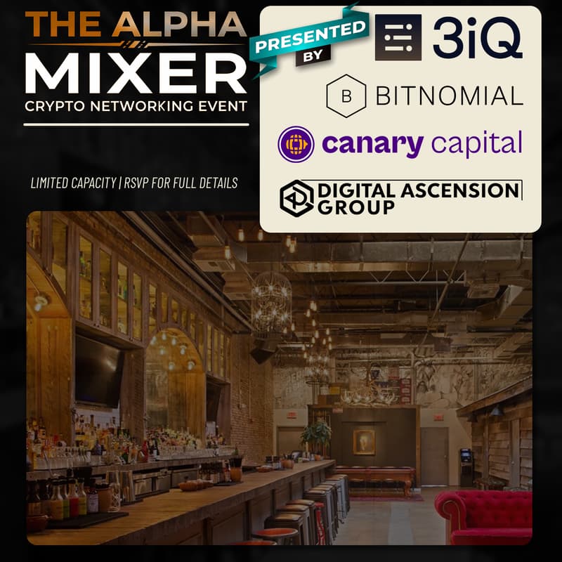 Cover Image for The Alpha Mixer presented by Canary Capital, Digital Ascension Group, Bitnomial & 3iQ