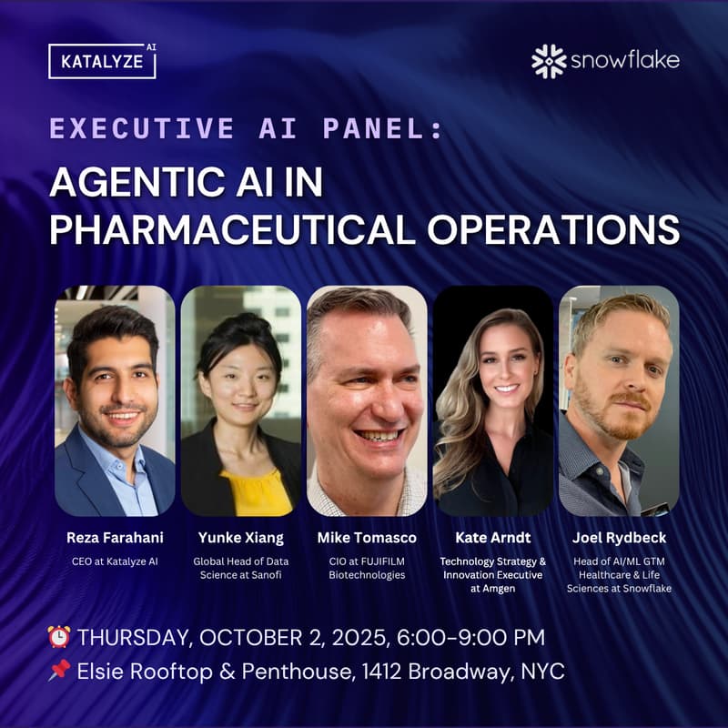 Cover Image for Katalyze AI World Tour: Agentic AI in Pharmaceutical Operations
