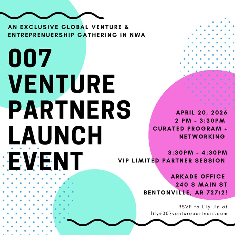 Cover Image for 007 Venture Partners Launch Event in NWA