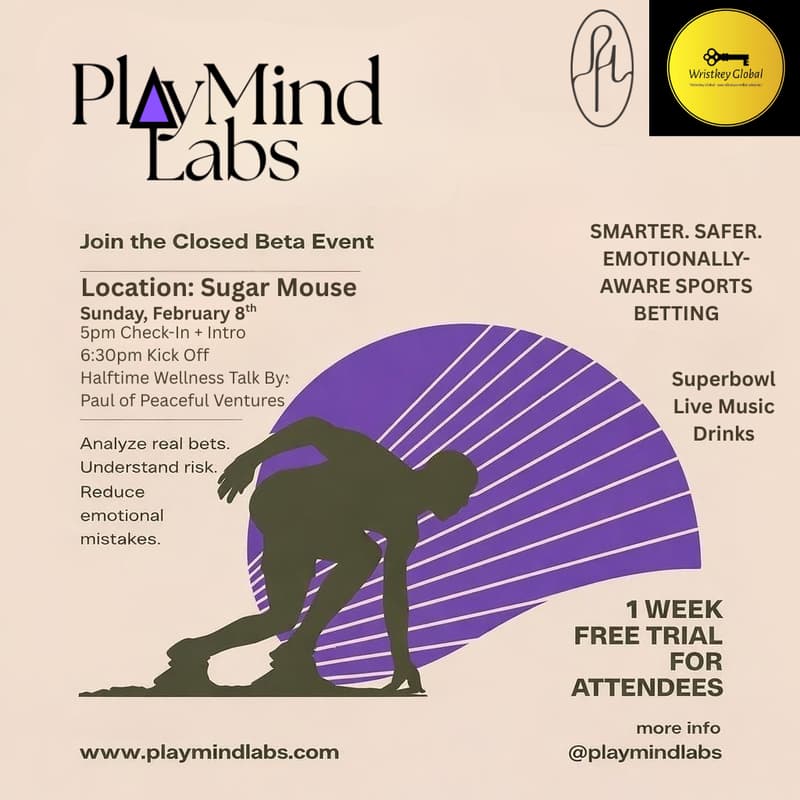 Cover Image for PlayMind Labs Launch Party - Super Bowl Sunday!