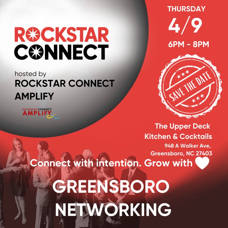 Cover Image for Free Greensboro Rockstar Connect Networking Event (April)