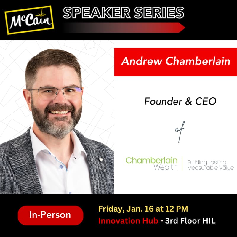 Cover Image for McCain Speaker: Andrew Chamberlain, Chamberlain Wealth