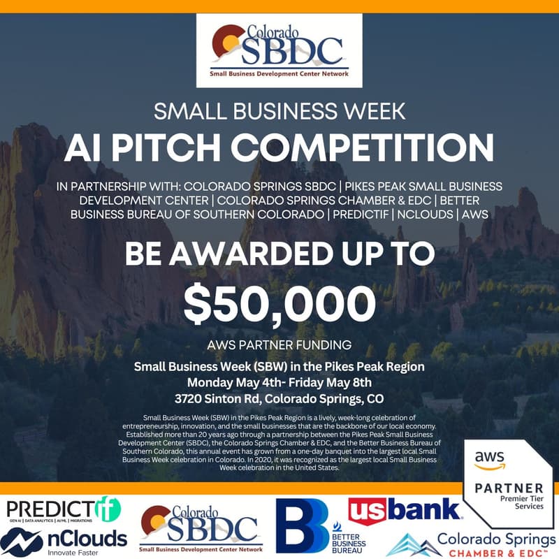 Cover Image for Small Business Week- AI Pitch Competition