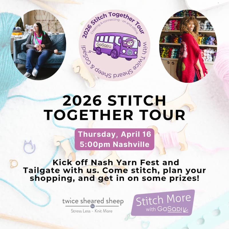 Cover Image for Stitch Together Tour Tailgate Knit Night — Nash Yarn Fest -