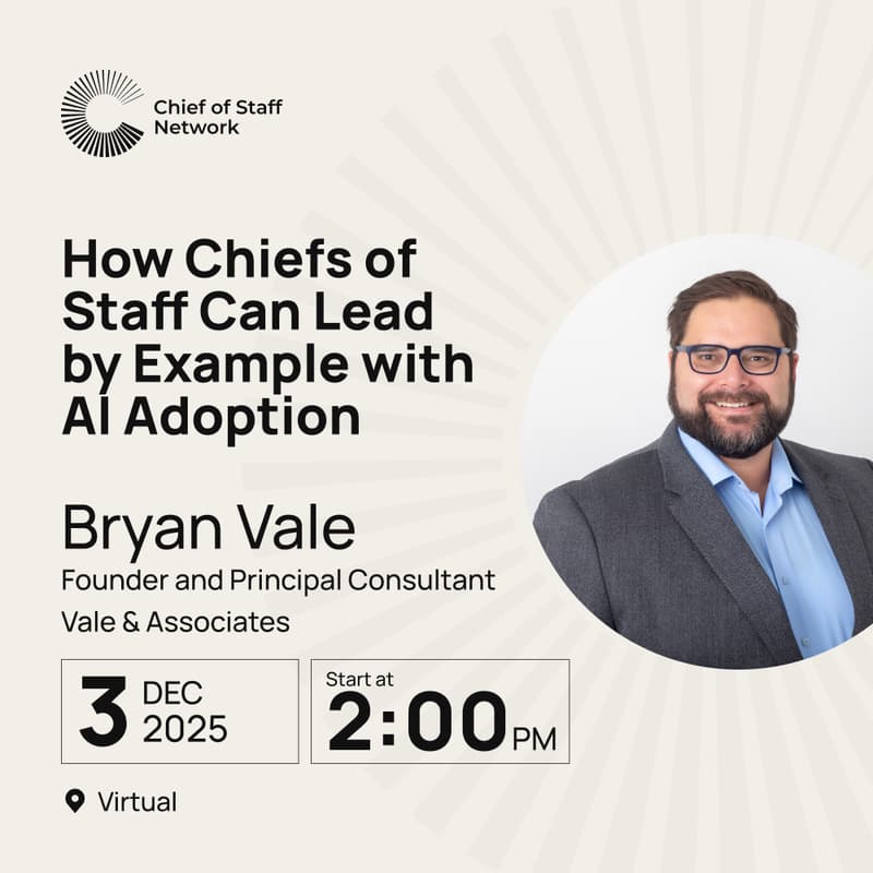 Cover Image for How Chiefs of Staff Can Lead by Example with AI Adoption