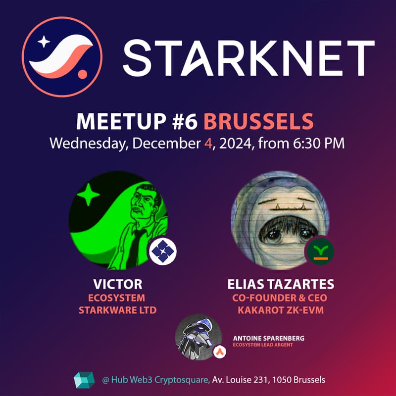 Cover Image for Starknet Meetup #6 Brussels