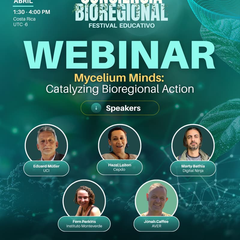 Foto de portada de Micelio: Catalizando Acción Bioregional / Mycelium Minds: Catalyzing Bioregional Action