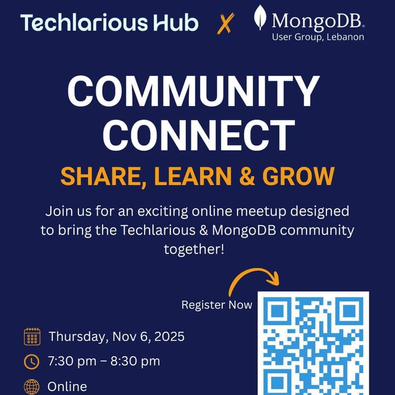 Cover Image for Techlarious x MongoDB Community Connect