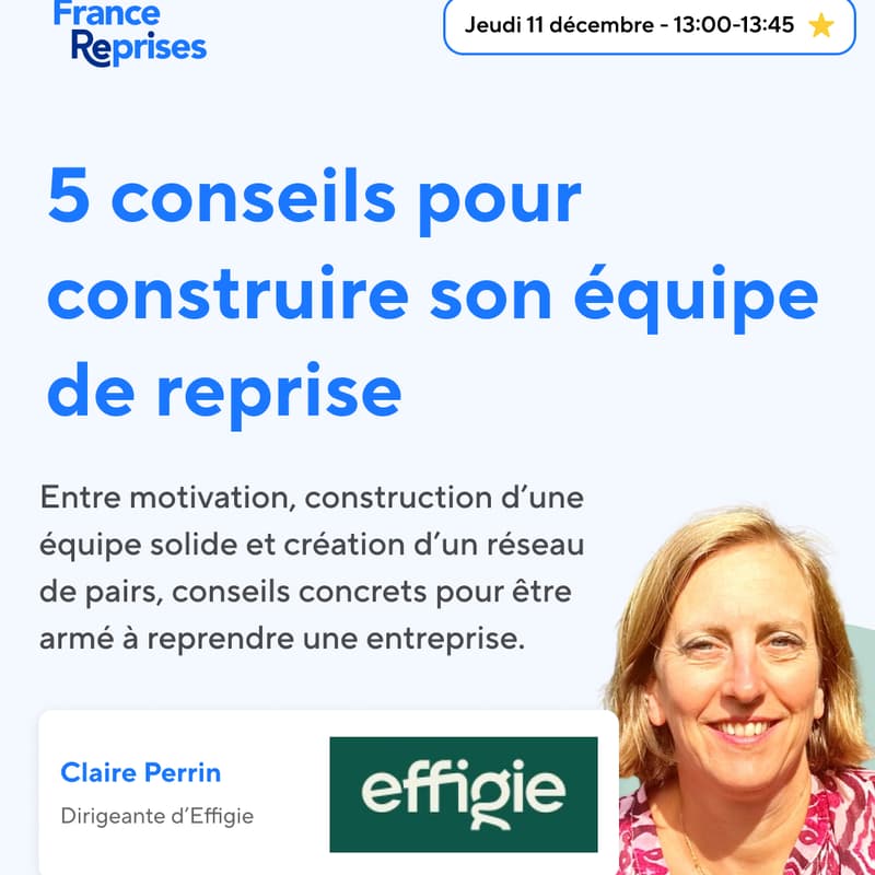 Cover Image for 5 conseils pour construire son équipe de reprise