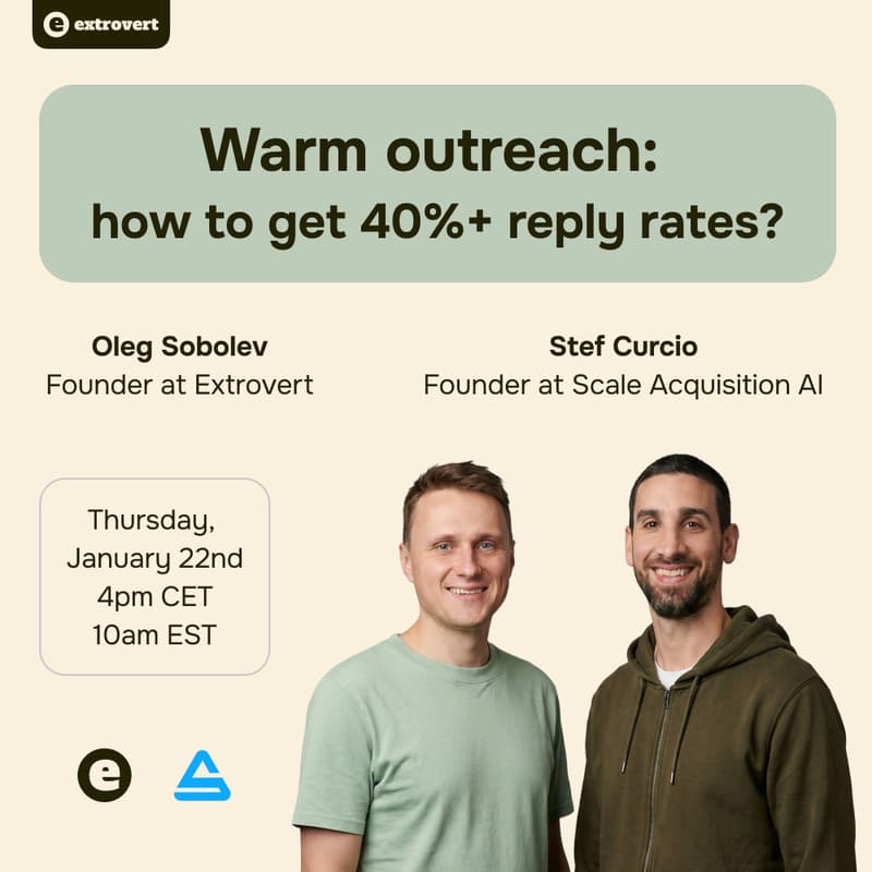 Cover Image for Warm outreach: how to get 40%+ reply rates?