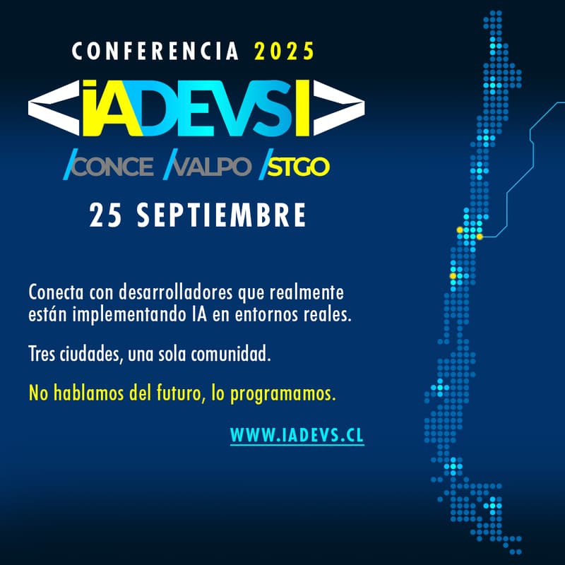Cover Image for Conferencia <|iadevs|> 2025 en Santiago