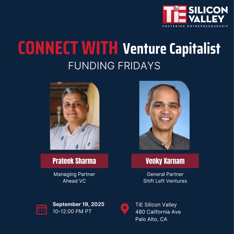 Cover Image for Funding Fridays by TiE Silicon Valley