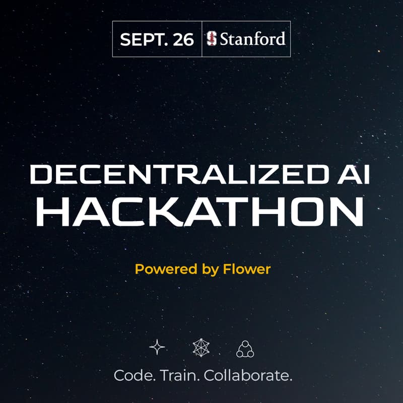 Cover Image for Decentralized AI Hackathon at Stanford powered by Flower