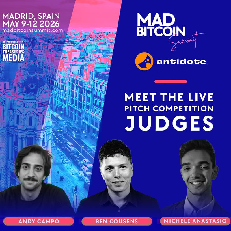 Cover Image for Antidote at Mad Bitcoin Conference!