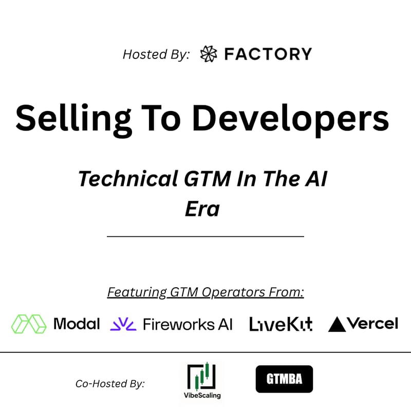 Cover Image for Selling to Developers: Technical GTM for the AI Era