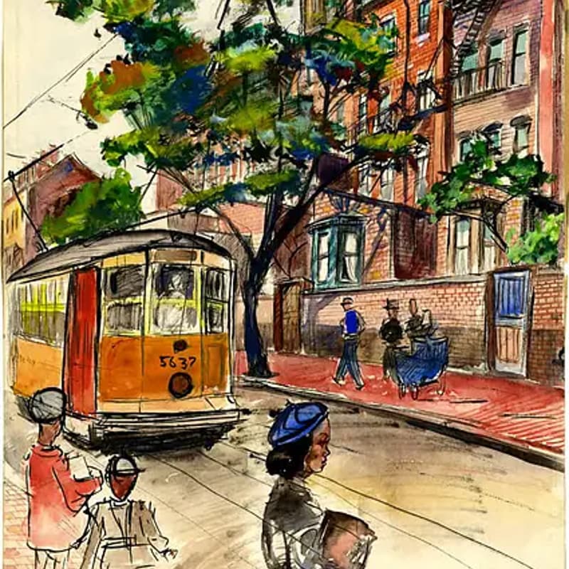 Cover Image for Visualizing Allan Rohan Crite's Boston: Mapmaking through Art and Bibliography