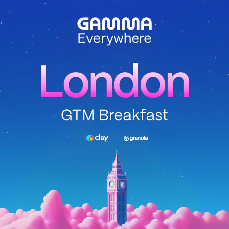 Cover Image for Gamma Everywhere: GTM Breakfast with Clay & Granola