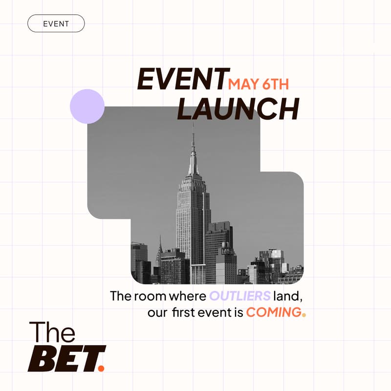 Cover Image for The Bet. Launch