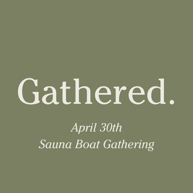 Cover Image for Gathered sauna boat