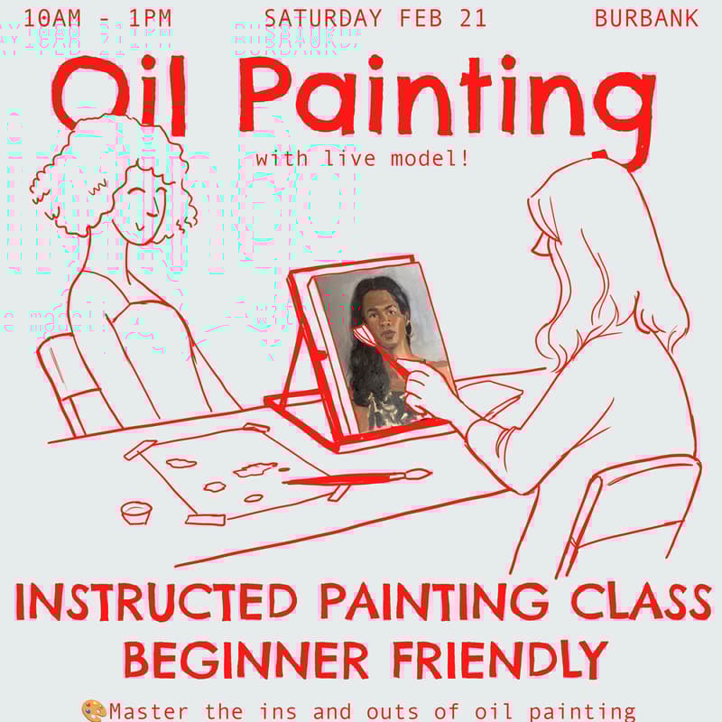 Cover Image for Oil Painting Class - Live Model (Portraits)