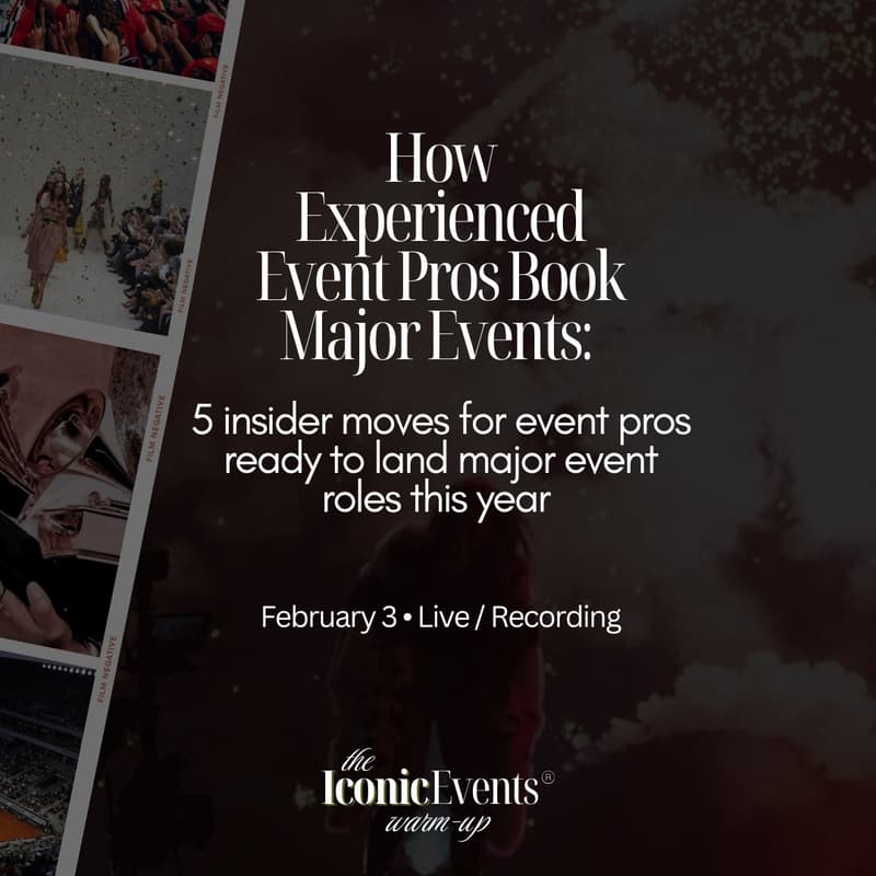Cover Image for How Experienced Event Pros Book Major Events: 5 insider moves for event pros ready to land major event roles this year