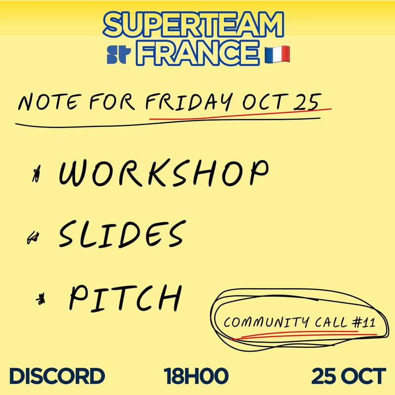 Cover Image for Workshop  - Slides / Pitch - Community Call #11