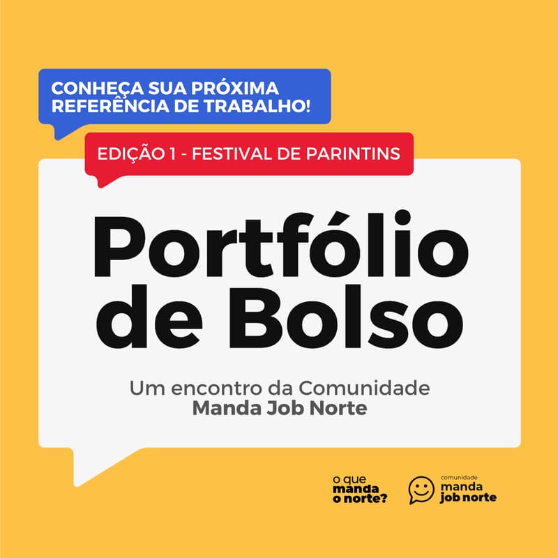 Cover Image for [Manda Job Norte] Portfólio de Bolso #1