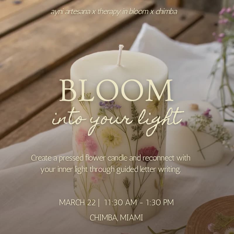Cover Image for Bloom Into Your Light Workshop 🌷🕯️✨