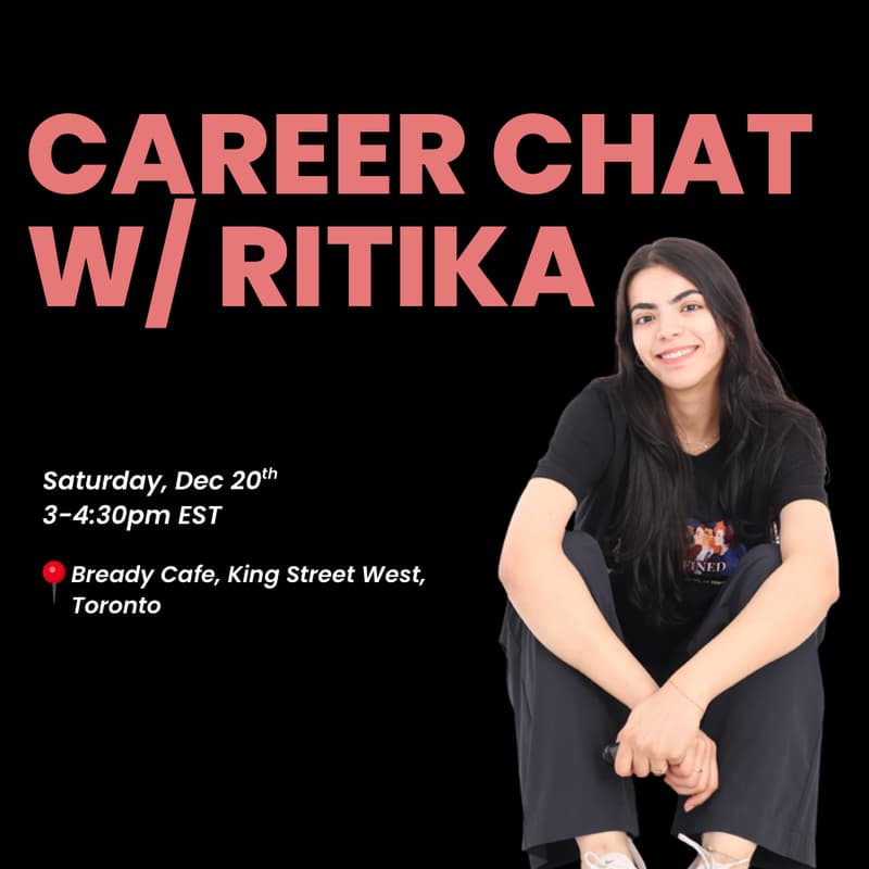Cover Image for Career Chat w/ Ritika
