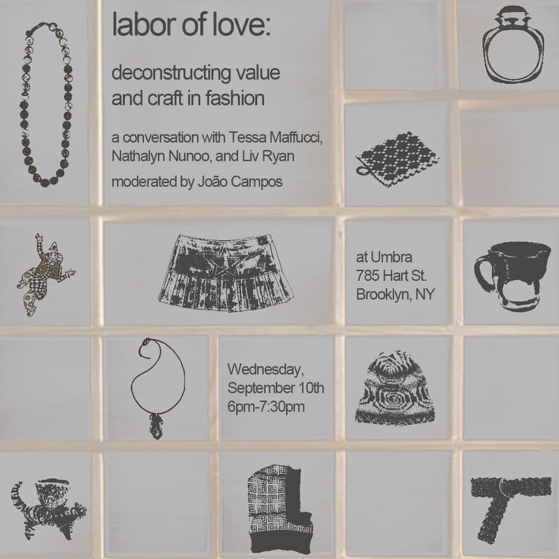 Cover Image for labor of love: deconstructing value and craft in fashion