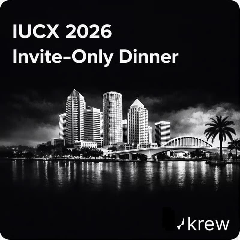 Cover Image for Krew | IUCX 2026 Day 2 Invite-Only Dinner