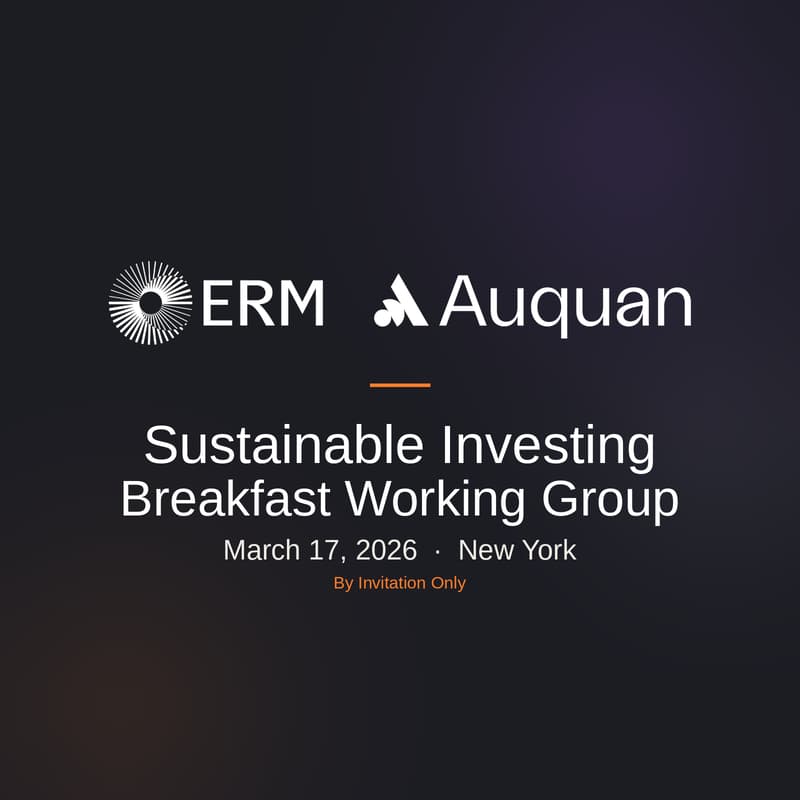 Cover Image for ERM x Auquan: Sustainability Breakfast Working Group: Supply Chain Risk & Regulatory Divergence
