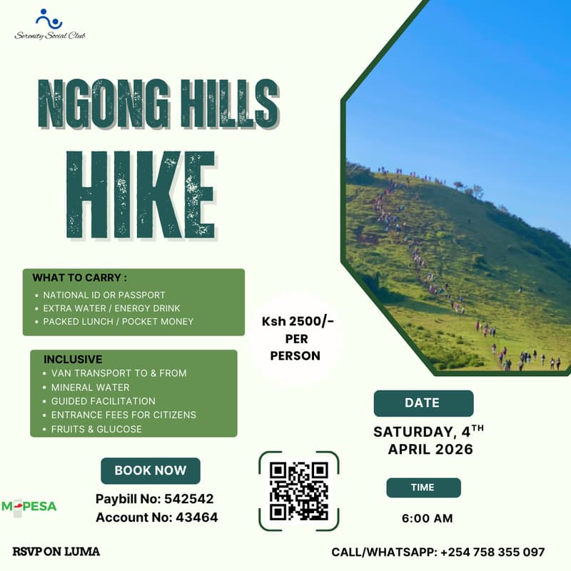 Cover Image for NGONG HILLS HIKE by Serenity Social Club
