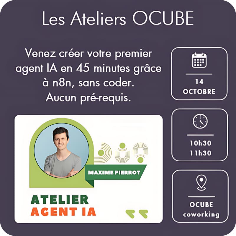 Cover Image for Les ateliers Ocube - Créer son agent IA