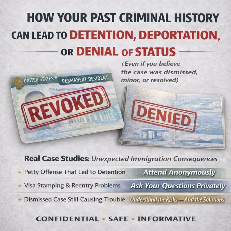 Cover Image for How Your Past Criminal History Can Lead to Detention, Deportation, or Denial of Status