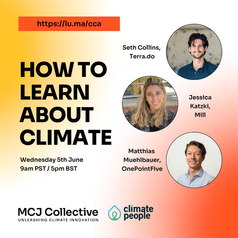 Cover Image for  MCJ + Climate People - Career Advancement Meetup