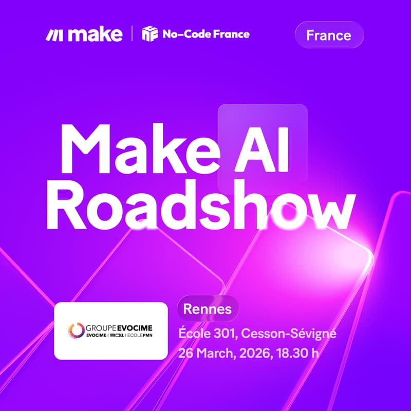 Cover Image for Rennes [Make AI Roadshow x No Code France]: Construisez un agent IA en qui vous pouvez avoir confiance