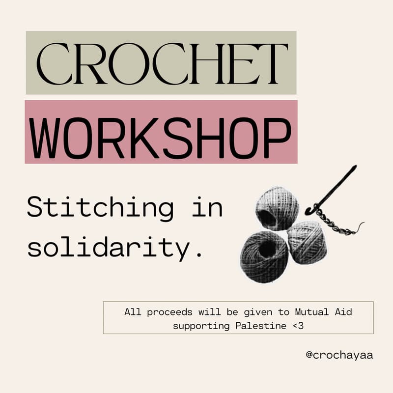 Cover Image for Stitching in Solidarity: Crochet Workshop