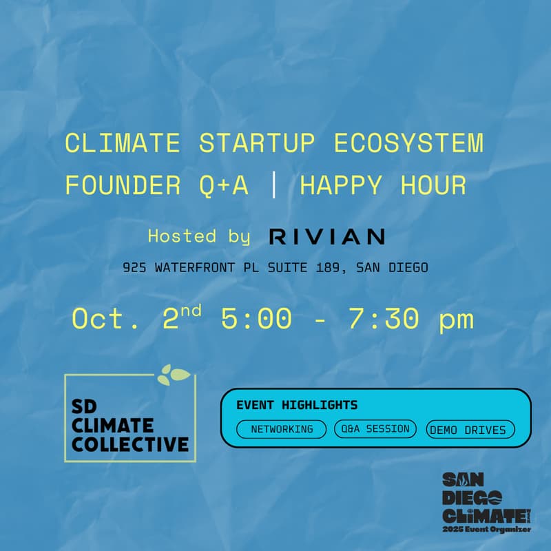 Cover Image for The Climate Startup Ecosystem: Founder Q+A | Happy Hour