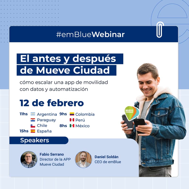 Cover Image for El antes y después de Mueve Ciudad: cómo escalar una app de movilidad con datos y automatización