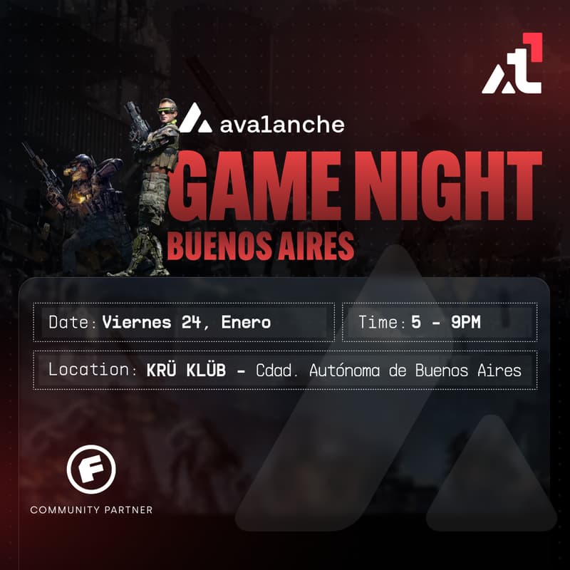 Cover Image for Avalanche Game Night With Fitchin - Buenos Aires 🇦🇷